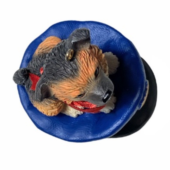 Heirloom American Greetings Police Officer Dog Hat Christmas Ornament - Picture 11 of 16